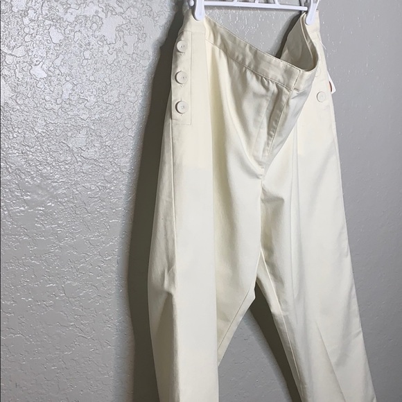 NWT Talbots linen White/ Cream Pants - Picture 7 of 9